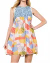 Thml Liv Dress In Pink Multi In Pink