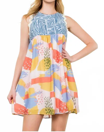 Thml Liv Dress In Pink Multi