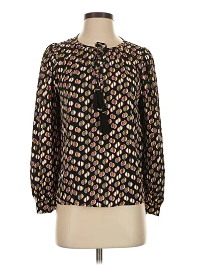 Pre-owned Thml Long Sleeve Blouse In Black