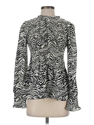 Pre-owned Thml Long Sleeve Blouse In Black