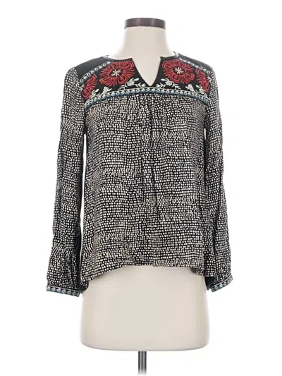 Pre-owned Thml Long Sleeve Blouse In Gray