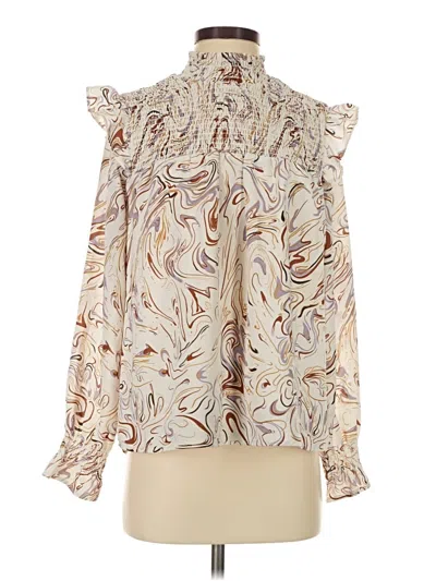 Pre-owned Thml Long Sleeve Blouse In Ivory