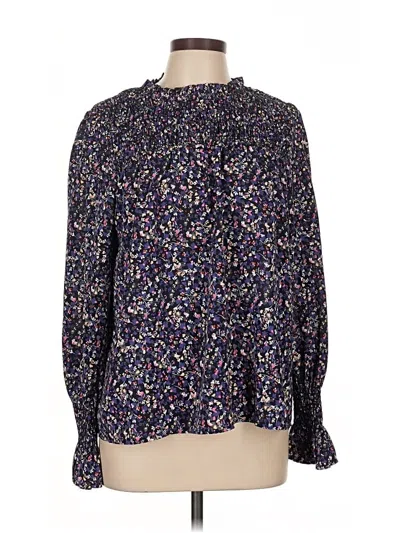 Pre-owned Thml Long Sleeve Blouse In Purple
