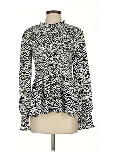 Pre-owned Thml Long Sleeve Blouse In White