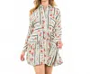 Thml Long Sleeve Floral Dress In Cream In White