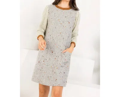 Thml Long Sleeve Knit Dress In Grey In Gray