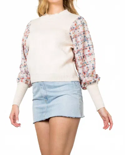 Thml Margaret Sweater In Cream