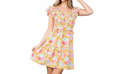 Thml Marianne Mini Dress In Yellow