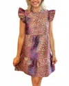Thml Metallic Wildcat Mini Dress In Multi In Multi