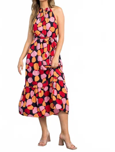 Thml Miracle Midi Dress In Red Multi