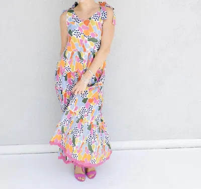 Thml Mixed Print Maxi Dress In Multi Color