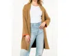 Thml Tiffiny Midi Cardigan In Brown In Brown