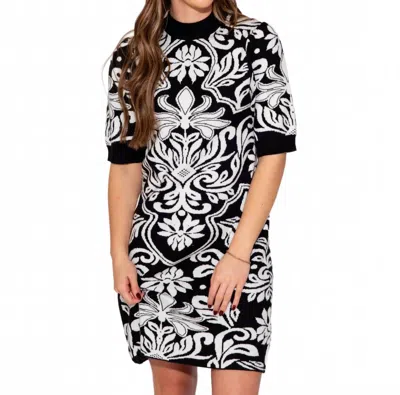 Thml Monochrome Muse Dress In Black