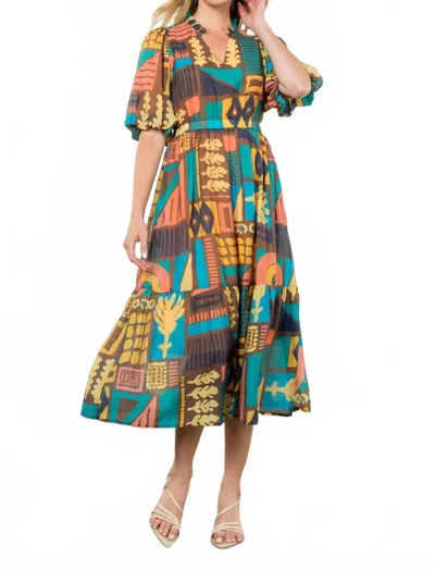 Thml Montana Midi Dress In Multicolor