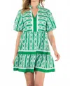 Thml Pattern Dress In Green In Green