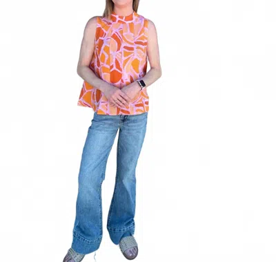 Thml Pattern Summer Top In Orange In Pink
