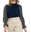 Thml Peer Pressure Top In Navy In Blue