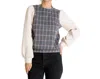 Thml Plaid Pullover Sweater In Grey In Grey