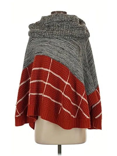 Pre-owned Thml Poncho In Gray