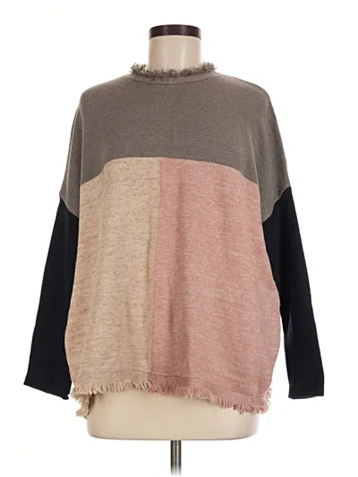 Pre-owned Thml Poncho In Tan