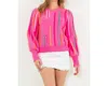Thml Richelle Striped Knit Sweater In Pink In Pink