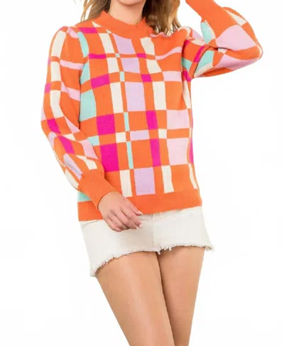 Thml Rylee Sweater In Orange
