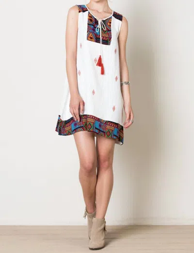 Thml Santa Fe Sleeveless Dress In White