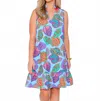 Thml Seashell Sway Mini Dress In Light Blue In Blue