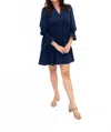 Thml Selene Long Sleeve Dress In Navy In Blue