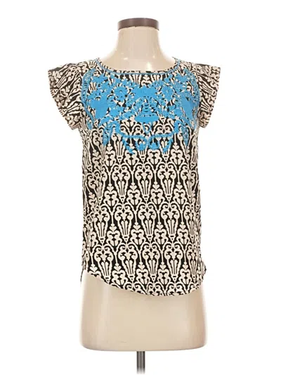 Pre-owned Thml Short Sleeve Blouse In Blue