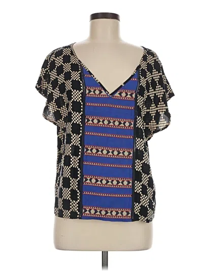 Pre-owned Thml Short Sleeve Blouse In Blue