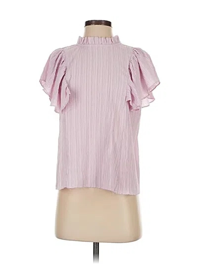 Pre-owned Thml Short Sleeve Blouse In Pink