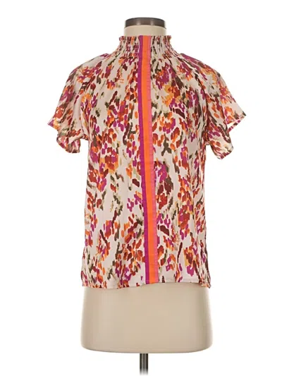 Pre-owned Thml Short Sleeve Blouse In Pink