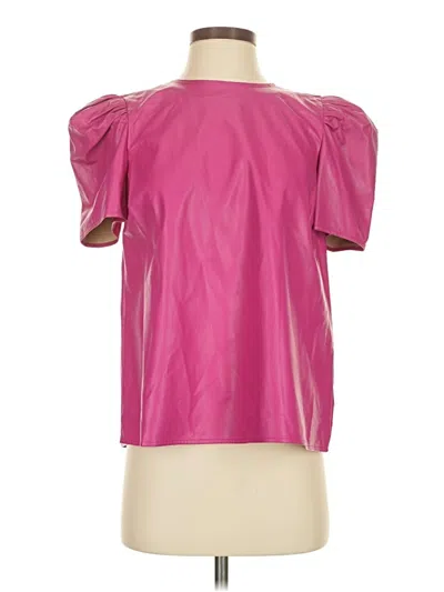 Pre-owned Thml Short Sleeve Blouse In Pink