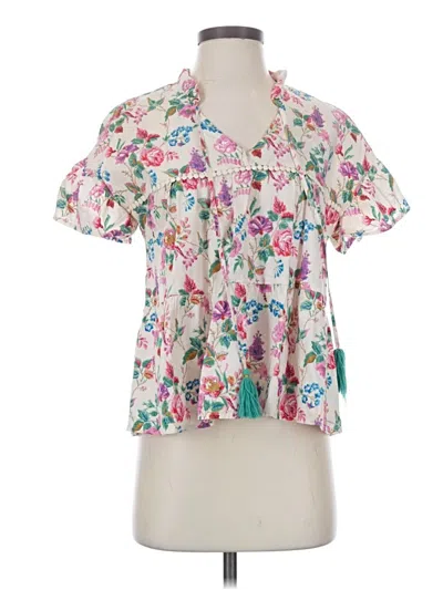 Pre-owned Thml Short Sleeve Blouse In Pink