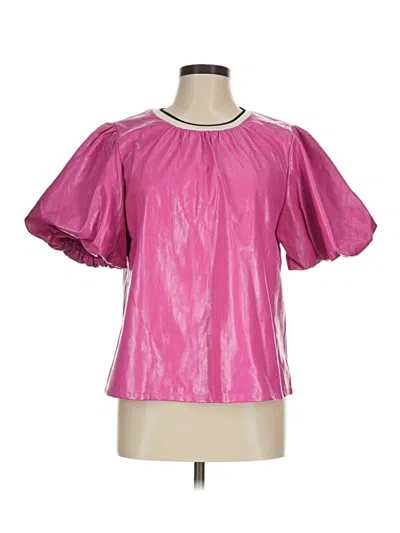 Pre-owned Thml Short Sleeve Blouse In Pink