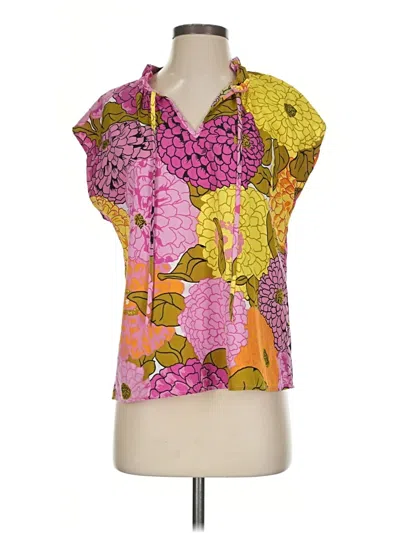 Pre-owned Thml Short Sleeve Blouse In Pink
