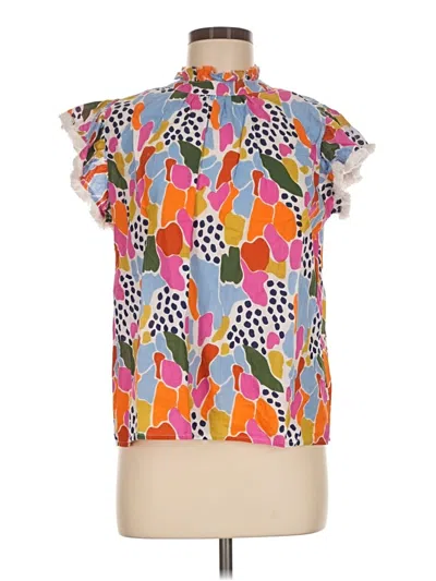 Pre-owned Thml Short Sleeve Blouse In Pink