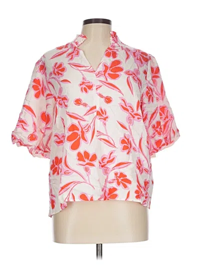 Pre-owned Thml Short Sleeve Blouse In Pink