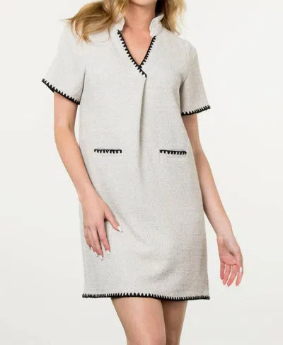 Thml Short Sleeve Dress In Cream In White
