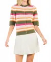 Thml Short Sleeve Knit Top In Multi In Multi