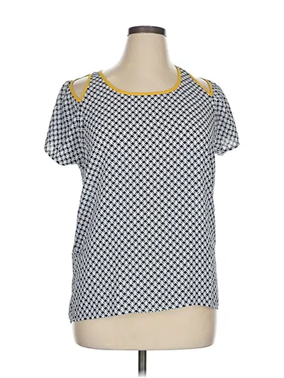 Pre-owned Thml Short Sleeve Top Gray Square Neckline Tops