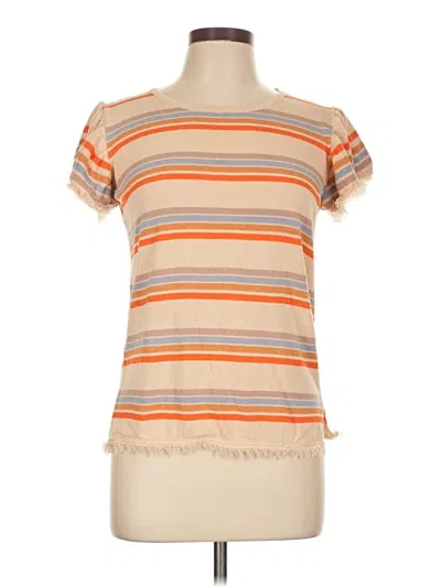 Pre-owned Thml Short Sleeve Top Orange Boatneck Tops
