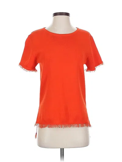 Pre-owned Thml Short Sleeve Top Red Crew Neck Tops