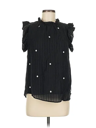 Pre-owned Thml Sleeveless Blouse In Black