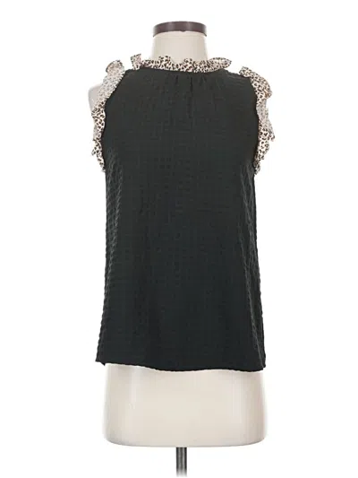 Pre-owned Thml Sleeveless Blouse In Black