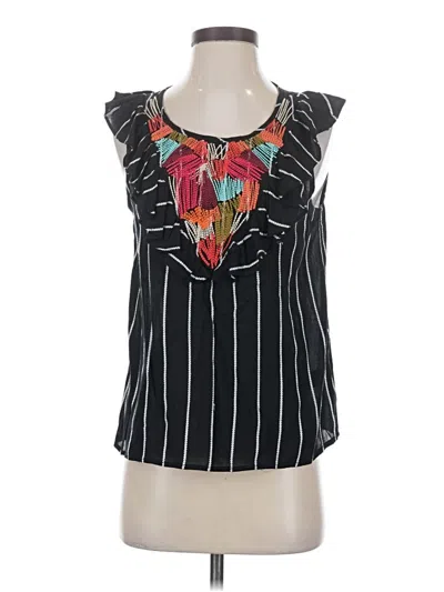 Pre-owned Thml Sleeveless Blouse In Black