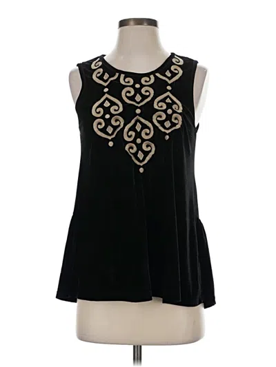 Pre-owned Thml Sleeveless Blouse In Black