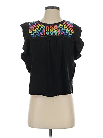 Pre-owned Thml Sleeveless Blouse In Black
