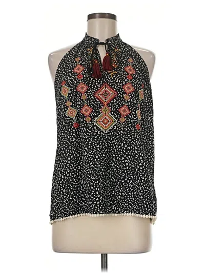 Pre-owned Thml Sleeveless Blouse In Black